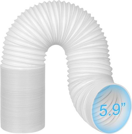 5.9Inch 150mm  Length up to 1.5M  Portable AC Air Conditioner Hose Anti-ClockwiseSupport Counter-Clockwise Thread