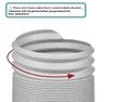 5Inch 130mm Length up to 2M Portable AC Air Conditioner Hose Anti-ClockwiseSupport Counter-Clockwise Thread