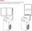 1.9m Window Air Conditioner Damper Air Conditioning Vent Cover Sliding Door Air Conditioner Vent Kit