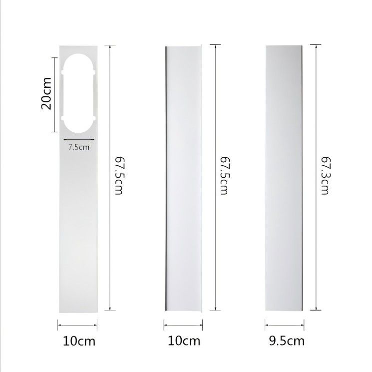 1.9m Window Air Conditioner Damper Air Conditioning Vent Cover Sliding Door Air Conditioner Vent Kit