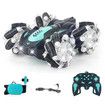 Gesture Sensing RC Stunt Car with Light, 2.4G 4WD Hand Controlled Gravity Remote Control Car Toy with 360 Degree Flips Car for Boys Age 6 and Up, Black