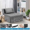 4 in 1 Sofa Bed Couch Ottoman Chaise Lounge Chair Single Folding Comfy Modern Lounger Sleeper with Pillow Adjustable Backrest
