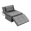 4 in 1 Sofa Bed Couch Ottoman Chaise Lounge Chair Single Folding Comfy Modern Lounger Sleeper with Pillow Adjustable Backrest