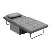 4 in 1 Sofa Bed Couch Ottoman Chaise Lounge Chair Single Folding Comfy Modern Lounger Sleeper with Pillow Adjustable Backrest