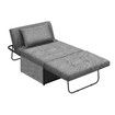 4 in 1 Sofa Bed Couch Ottoman Chaise Lounge Chair Single Folding Comfy Modern Lounger Sleeper with Pillow Adjustable Backrest