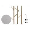 Coat Rack Hat Clothes Stand Hanger Gold
