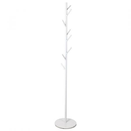 Coat Rack Hat Clothes Stand Hanger White
