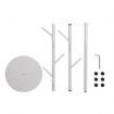 Coat Rack Hat Clothes Stand Hanger White