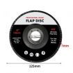 Flap Discs 125mm 5" Zirconia 2x10mX2 40SQM