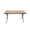 Folding Camping Table Portable Oak