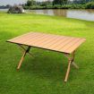 Folding Camping Table Portable Oak