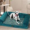 Pet Bed Sofa Dog Bedding Soft Warm L Blue Large