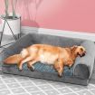 Pet Bed Sofa Dog Bedding Soft Warm XXL Grey XX-Large