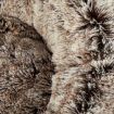 Pet Bed Cat Dog Donut Nest Calming L Brown Large