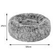 Pet Bed Cat Dog Donut Nest Calming XXL Charcoal XX-Large