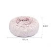 Pet Bed Cat Dog Donut Nest Calming XXL Pink XX-Large