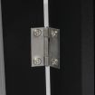 3 Panels Wooden Pet Gate Dog Fence Black 2000x 3MM