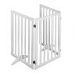 Wooden Pet Gate Dog Fence Safety White 400x 3MM