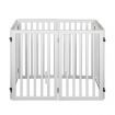 Wooden Pet Gate Dog Fence Safety White 10 Pack
