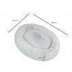 1.8m Human Size Pet Bed Fluffy Grey