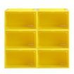 Sneaker Display Case 6x Clear Yellow