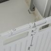 Folding Shopping Trolley Cart Portable Rolling Grocery Basket Wheel White