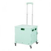 Folding Shopping Trolley Cart Portable Rolling Grocery Basket  Wheel Green