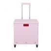 Folding Shopping Trolley Cart Portable Rolling Grocery Basket Wheel Pink