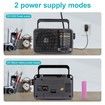 AM FM Radio Portable Transistor Speaker Battery Powered USB DC Small Loud Indoor Outdoor Emergency Camping Use