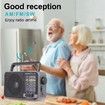 AM FM Radio Portable Transistor Speaker Battery Powered USB DC Small Loud Indoor Outdoor Emergency Camping Use
