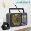 AM FM Radio Portable Transistor Speaker Battery Powered USB DC Small Loud Indoor Outdoor Emergency Camping Use