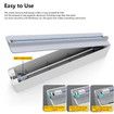 Magnetic Plastic Wrap Dispenser Slide Cutter With Suction For Kitchen Food Wrap Supplies