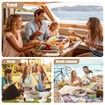 Divided Serving Tray with Lid and Handle,Large Snack Spinner,Snackle Box Container,Multi-purpose Food Platter for Charcuterie Veggie Fruit,Taco Tuesday Movie Night Travel Beach Picnic Essentials (1 Pcs)