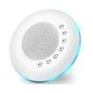 White Noise Sound Machine with 7 Night Light, Portable Sleep Aid Machine for Office Noise Canceling Nursery Travel Lullaby and Rain Sound for Kids