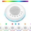 White Noise Sound Machine with 7 Night Light, Portable Sleep Aid Machine for Office Noise Canceling Nursery Travel Lullaby and Rain Sound for Kids