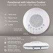 White Noise Sound Machine with 7 Night Light, Portable Sleep Aid Machine for Office Noise Canceling Nursery Travel Lullaby and Rain Sound for Kids