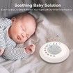 White Noise Sound Machine with 7 Night Light, Portable Sleep Aid Machine for Office Noise Canceling Nursery Travel Lullaby and Rain Sound for Kids