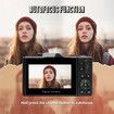 Digital Camera for Photography, 4K Vlogging Camera 180 Degree Flip Screen 18X Digital Zoom Compact Retro Camera with 64GB TF Card