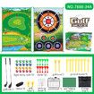 2-in-1 Golf Chipping Game Training Mat Interactive Putting Dart Game Indoor Outdoor Games For Kids Home Backyard Office