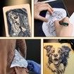 3mm Tattoo Practice Skins Kit,Includes 3PCS 3mm Soft Silicone Double Sides 7.4x5.6In Tattoo Fake Skin and 10PCS Tattoo Transfer Paper