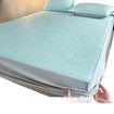 150*200cm 3p Set Wrap Around Bedding Mat Summer Cool Feeling Silky Pillow Case Bean-shaped massage Breathable Antibacterial Foldable Washable