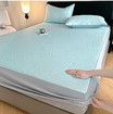 150*200cm 3p Set Wrap Around Bedding Mat Summer Cool Feeling Silky Pillow Case Bean-shaped massage Breathable Antibacterial Foldable Washable
