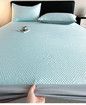 150*200cm 3p Set Wrap Around Bedding Mat Summer Cool Feeling Silky Pillow Case Bean-shaped massage Breathable Antibacterial Foldable Washable