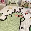 120*200cm 2p Set Latex Bedding Mat Summer Cool Silky Pillow Case Breathable Antibacterial Foldable Washable Kids Gift