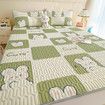 120*200cm 2p Set Latex Bedding Mat Summer Cool Silky Pillow Case Breathable Antibacterial Foldable Washable Kids Gift