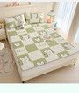 90*200cm 2p Set Latex Bedding Mat  Summer Cool Silky Pillow Case  Breathable Antibacterial Foldable Washable Kids Gift