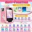 Kids Smart Phone, Unicorn Gift Toys for Girls Ages 3-9, Mini Smart Phone Toys with Touchscreen Learning Games Dual Camera Music Player