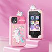 Kids Smart Phone, Unicorn Gift Toys for Girls Ages 3-9, Mini Smart Phone Toys with Touchscreen Learning Games Dual Camera Music Player