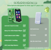 Kid Smart Phone, Touchscreen Learning Education Phone,Christmas Birthday Gifts for 4-9 Year Old (Green)
