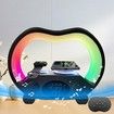 Night Light Bluetooth Speaker, Wireless Charging Speaker, Best Birthday Ideas for Teenagers, Applicable for Bedroom-Black